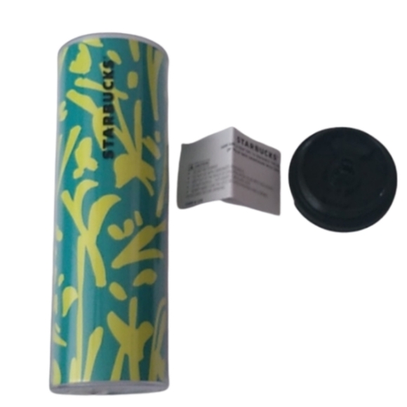 Starbucks 16 oz Double Wall Coffee Tea Tumbler, Green Design with Twist … - Picture 1 of 6